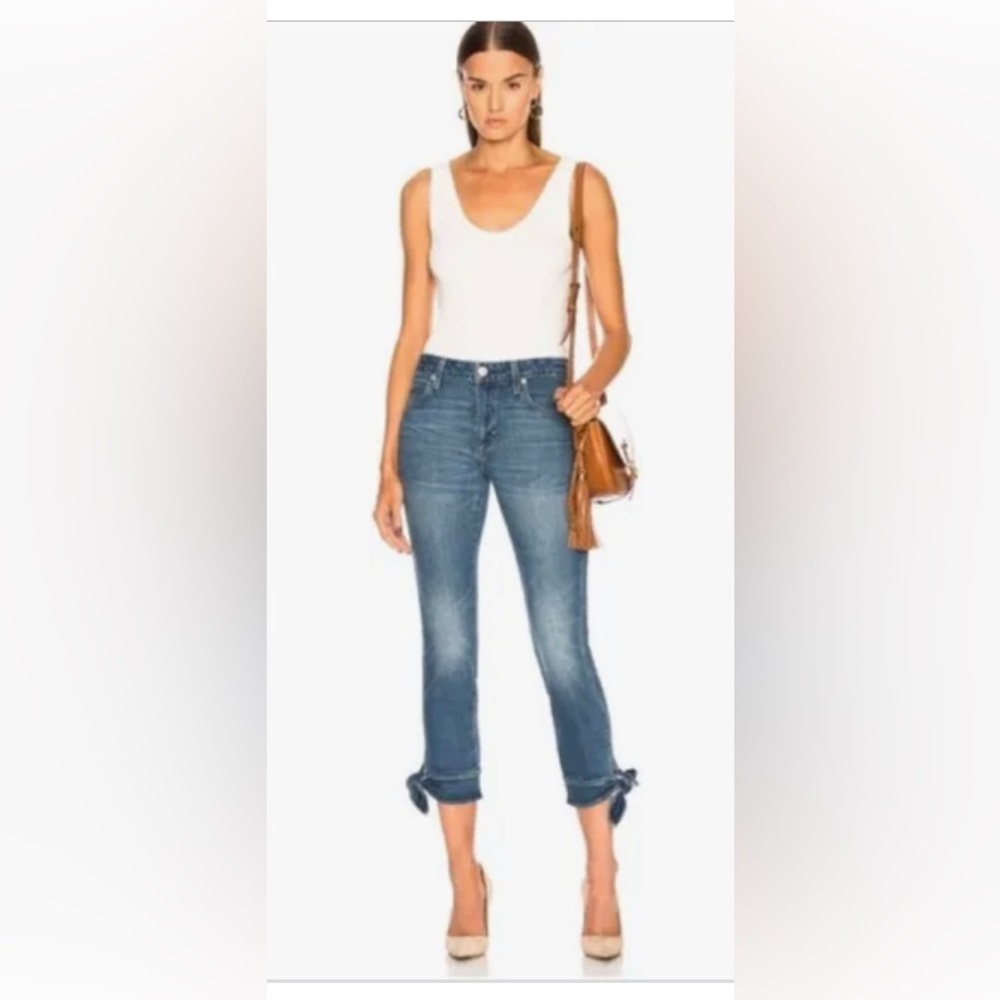 AMO Tie Ankle Jean in Medium Vintage, size 30